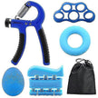 6pc Adjustable Hand Grip Set Kit for Gym Fitness & Strength Training
