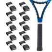 10 Pcs Tennis Racket Grip Tape PU Anti-Slip Overgrip Black