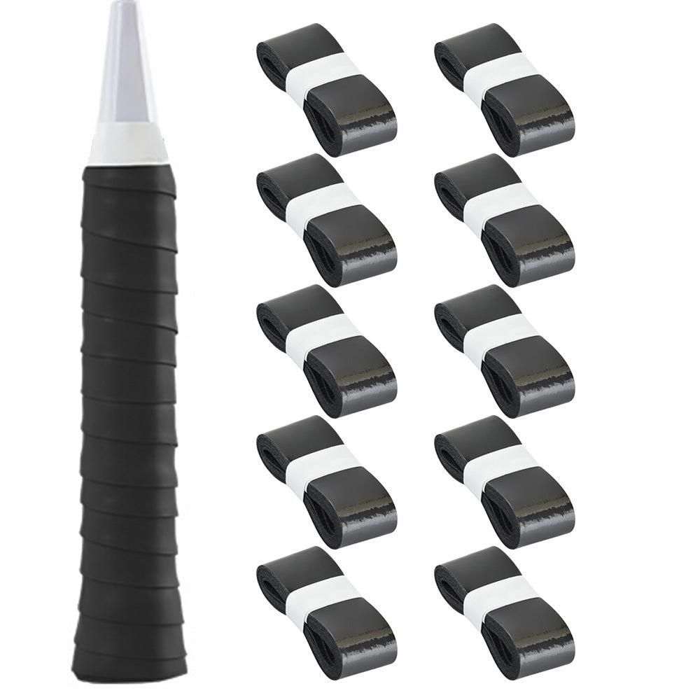 10 Pcs Tennis Racket Grip Tape PU Anti-Slip Overgrip Black – view 4