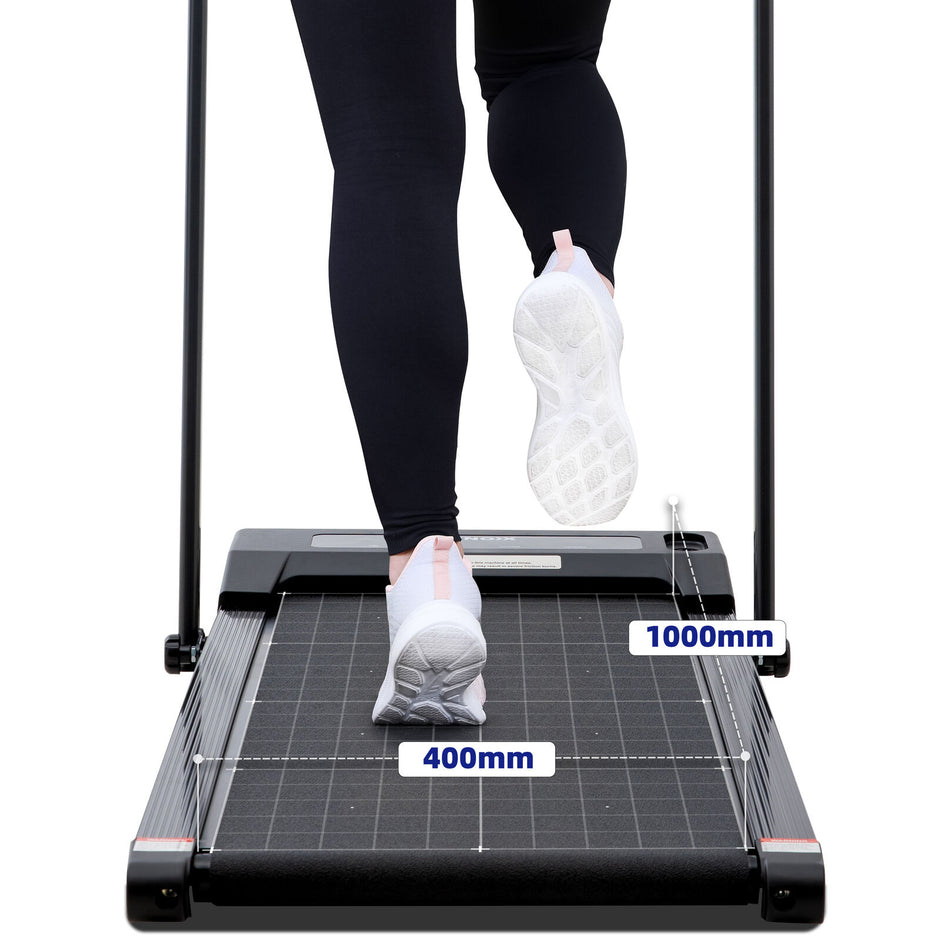 2HP Walking Pad Treadmill w/ Remote, Foldable Handrail, and Tablet Holder