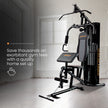 PROFLEX Multi-Station Home Gym Set with 98lbs Weight Plates- M8000