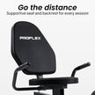 PROFLEX Magnetic Recumbent Exercise Bike, LCD Display, Heart Rate Sensors, Adjustable Seat, 8-Level Resistance, Comfortable Seated Home Cardio Fitness Machine