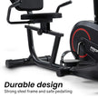 PROFLEX Magnetic Recumbent Exercise Bike, LCD Display, Heart Rate Sensors, Adjustable Seat, 8-Level Resistance, Comfortable Seated Home Cardio Fitness Machine