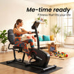 PROFLEX Magnetic Recumbent Exercise Bike, LCD Display, Heart Rate Sensors, Adjustable Seat, 8-Level Resistance, Comfortable Seated Home Cardio Fitness Machine