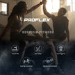 PROFLEX Magnetic Recumbent Exercise Bike, LCD Display, Heart Rate Sensors, Adjustable Seat, 8-Level Resistance, Comfortable Seated Home Cardio Fitness Machine