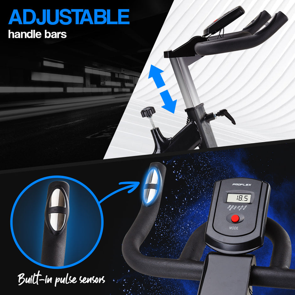 PROFLEX SPN750 II Spin Bike – 13kg Flywheel | Commercial-Grade Home Workout Machine | 120kg Capacity