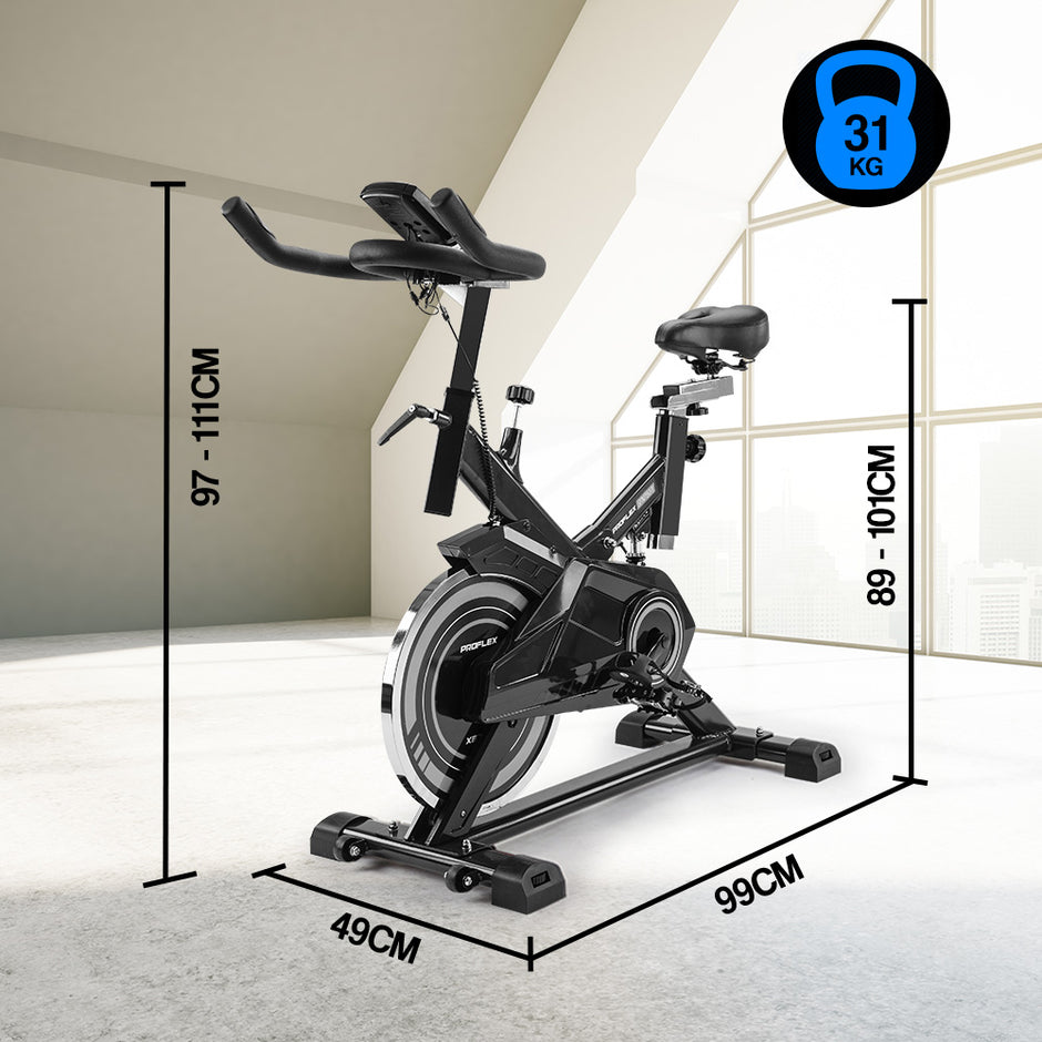 PROFLEX SPN750 II Spin Bike – 13kg Flywheel | Commercial-Grade Home Workout Machine | 120kg Capacity