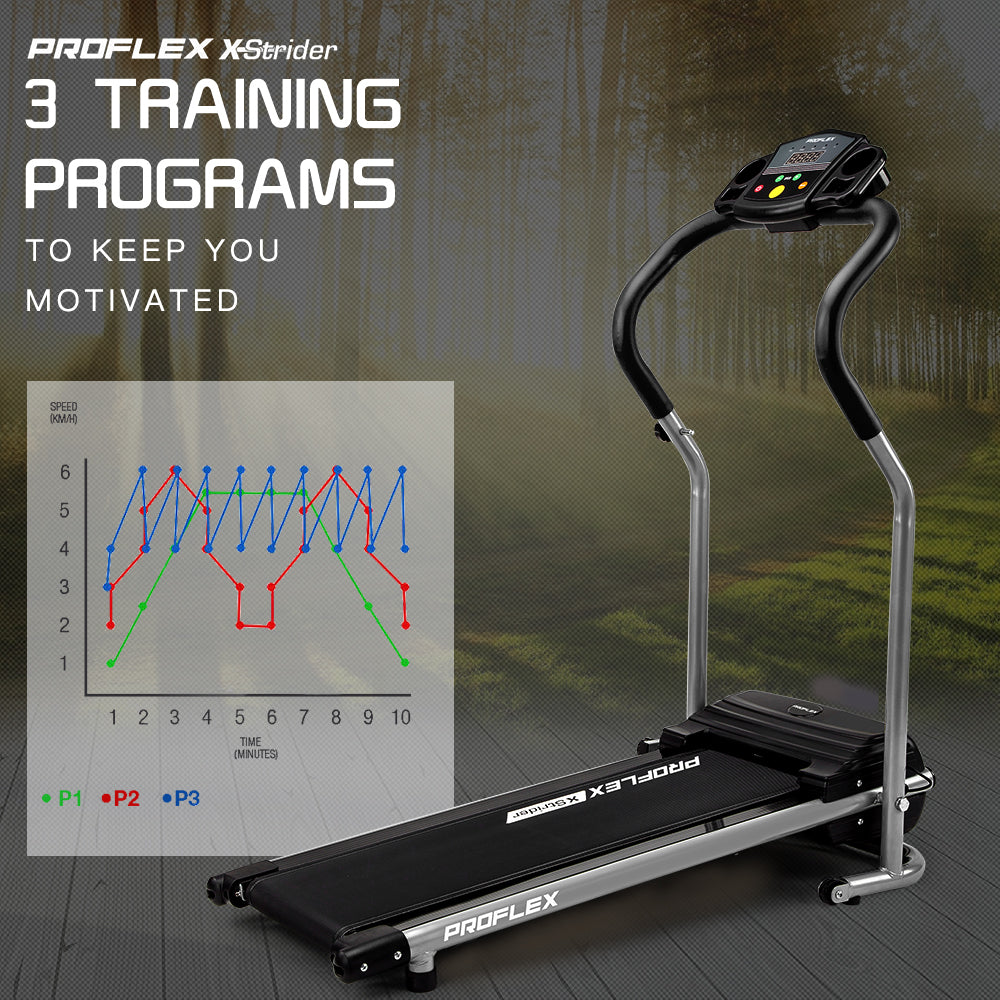 Mini Exercise Walk PROFLEX Mini Walking Electric Treadmill Compact Exercise Machine Fitne ...