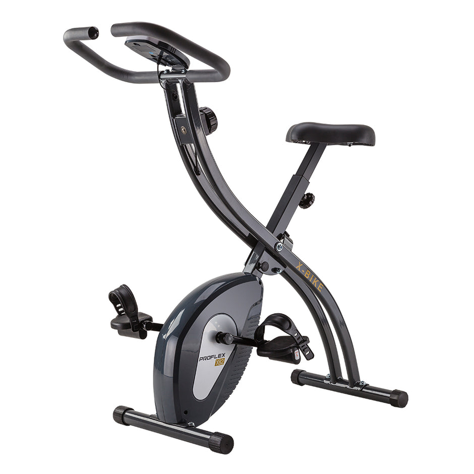 PROFLEX Folding Magnetic X-Bike – Compact Home Exercise Bike | 8-Level Resistance | 110kg Capacity