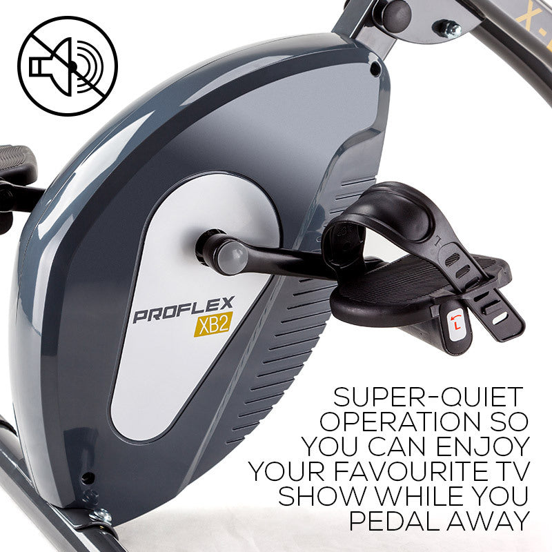PROFLEX Folding Magnetic X-Bike – Compact Home Exercise Bike | 8-Level Resistance | 110kg Capacity