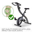 PROFLEX Folding Magnetic X-Bike – Compact Home Exercise Bike | 8-Level Resistance | 110kg Capacity