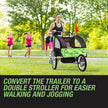 Tag-along Kids Bike Trailer Bicycle Pram Stroller Children Jogger Green