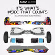 BULLET SX-2000 Hoverboard Scooter, 500W Brushless, Superior Self Balancing System, UL Certified, LED Lights, Hip Hop Design