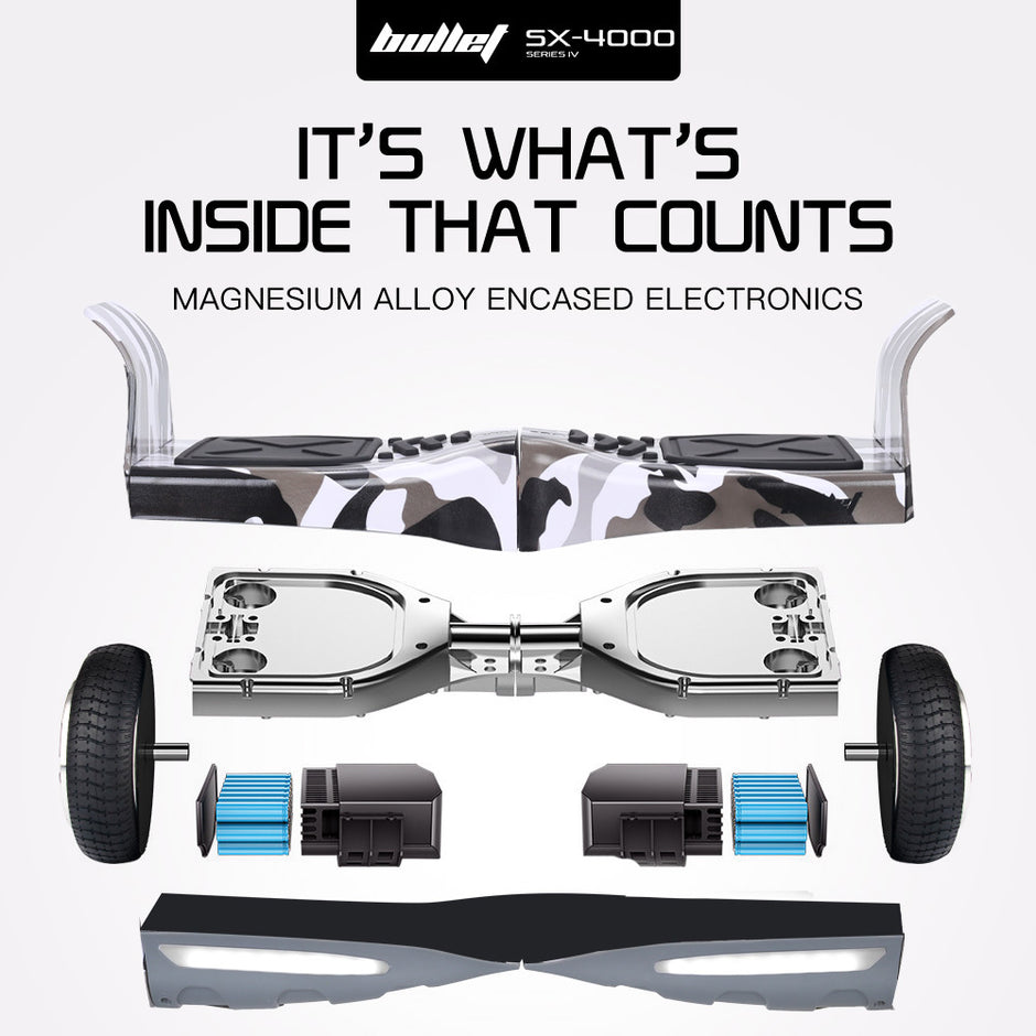 BULLET SX-4000 Hoverboard Scooter, 8.5