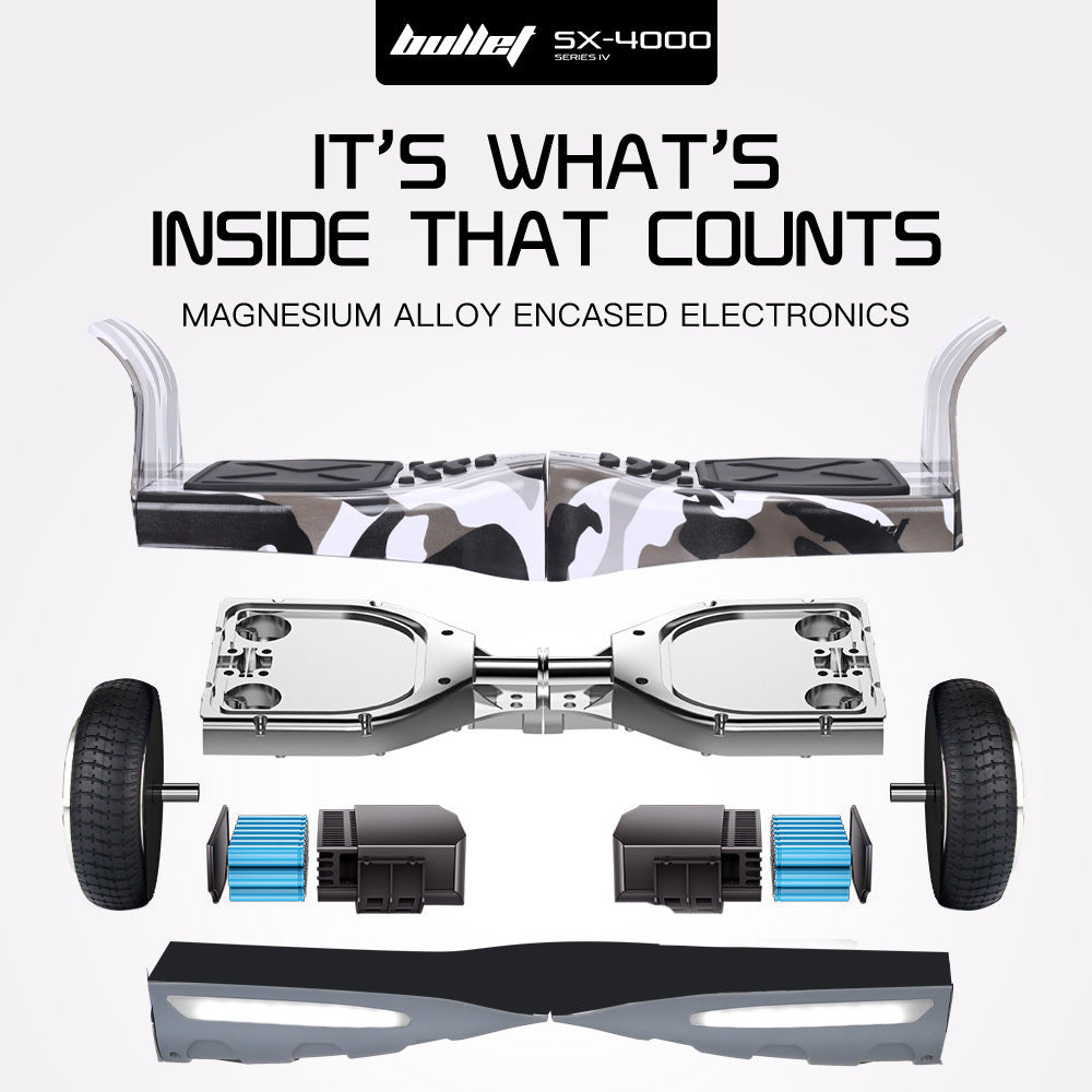 BULLET SX-4000 Hoverboard Scooter, 8.5