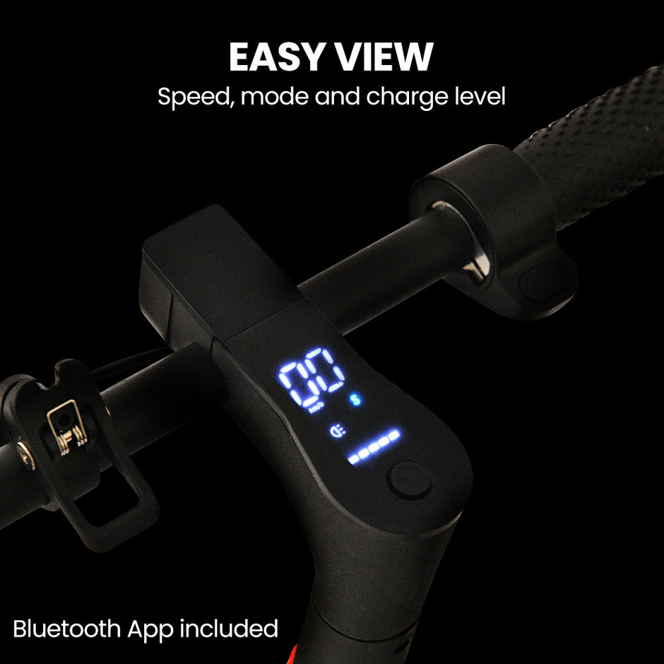 ALPHA Urban 10 Electric Scooter, 35km/h, Suspension, 35km Range, 10-Inch Wheels, Brushless Motor, Free APP, Motorised Commuter eScooter for Adults, Black