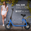 VALK Electric Scooter with Seat, Disc brakes, 12
