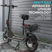 VALK Electric Scooter with Seat, Disc brakes, 12