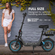 VALK Electric Scooter with Seat, 30km Range, Disc brakes, 14