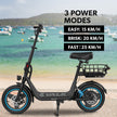 VALK Electric Scooter with Seat, 30km Range, Disc brakes, 14