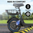 VALK Electric Scooter with Seat, 30km Range, Disc brakes, 14