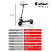 VALK Primal 9 Dual Motor 1600W Extreme Hill Climbing e-Scooter Electric, Black