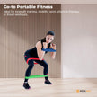 Social Hike Resistance Bands 5-Pack – Anti-Slip Latex Workout Loops 2.3–18.1kg