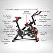 Powertrain Spin Bike – Heavy Flywheel | Adjustable Indoor Exercise Bike (Black)