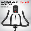 Powertrain Spin Bike – Heavy Flywheel | Adjustable Indoor Exercise Bike (Black)