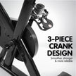 Powertrain Spin Bike – Heavy Flywheel | Adjustable Indoor Exercise Bike (Black)