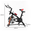 Powertrain Spin Bike – Heavy Flywheel | Adjustable Indoor Exercise Bike (Black)