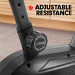Powertrain Air Resistance Fan Exercise Bike – Cardio Trainer | Dual-Action Handles | Red