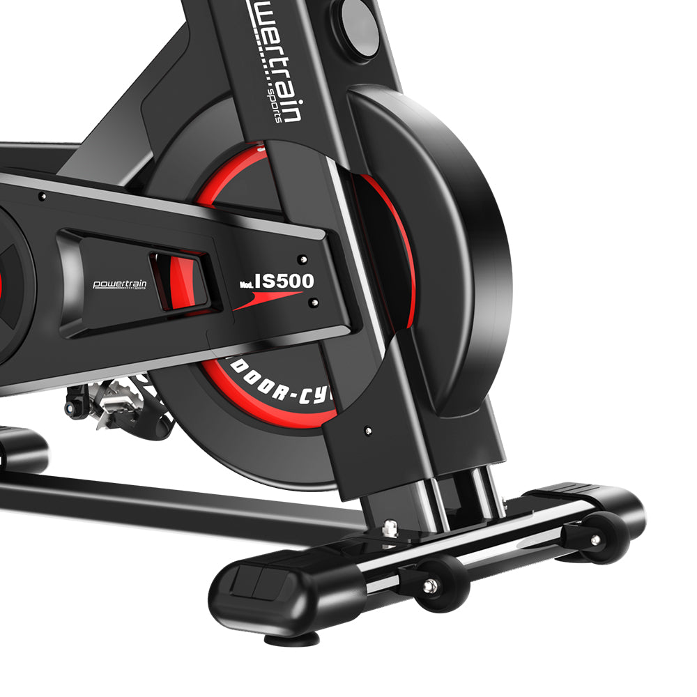 Powertrain IS-500 Heavy-Duty Spin Bike – Electroplated Flywheel | Black