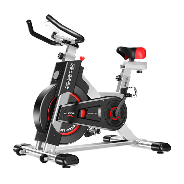 Powertrain IS-500 Heavy-Duty Spin Bike – Electroplated Flywheel | Silver