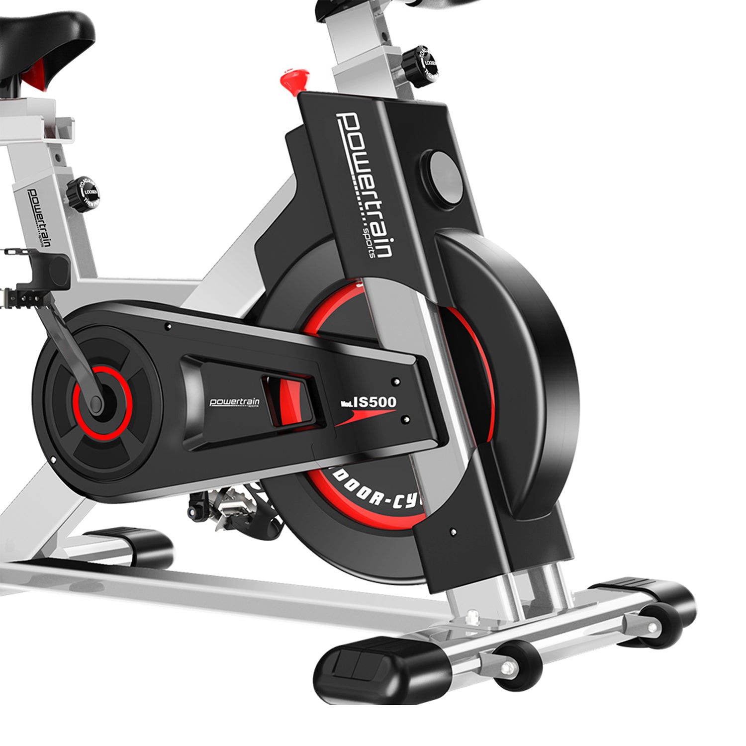 Powertrain IS-500 Heavy-Duty Spin Bike – Electroplated Flywheel | Silver