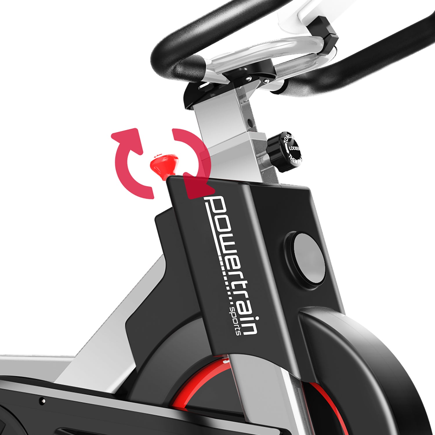 Powertrain IS-500 Heavy-Duty Spin Bike – Electroplated Flywheel | Silver