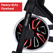 Powertrain RX-600 Spin Bike – Red | Heavy-Duty Cardio Cycle with Shock Absorption