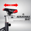 Powertrain RX-600 Spin Bike – Red | Heavy-Duty Cardio Cycle with Shock Absorption