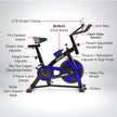 Powertrain Home Gym Flywheel Spin Bike – Blue