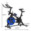 Powertrain Home Gym Flywheel Spin Bike – Blue