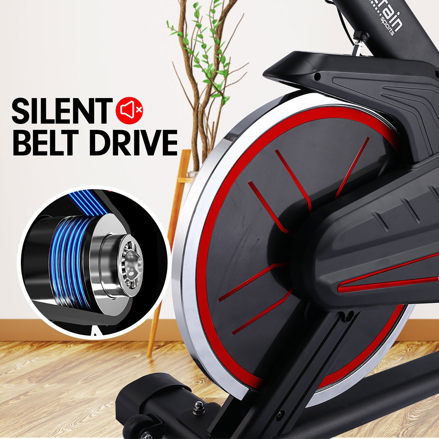 Powertrain RX-200 Exercise Spin Bike – Red