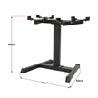 Powertrain Eon 2 X 45kg Adjustable Dumbbells W/ Stand Heavy-duty Storage Rack Home Gym 9 Strength Training Equipment