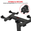 Powertrain Eon 2 X 45kg Adjustable Dumbbells W/ Stand Heavy-duty Storage Rack Home Gym 9 Strength Training Equipment