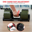 Powertrain Eon Dial-Up 90KG Adjustable Dumbbells Pair - Green