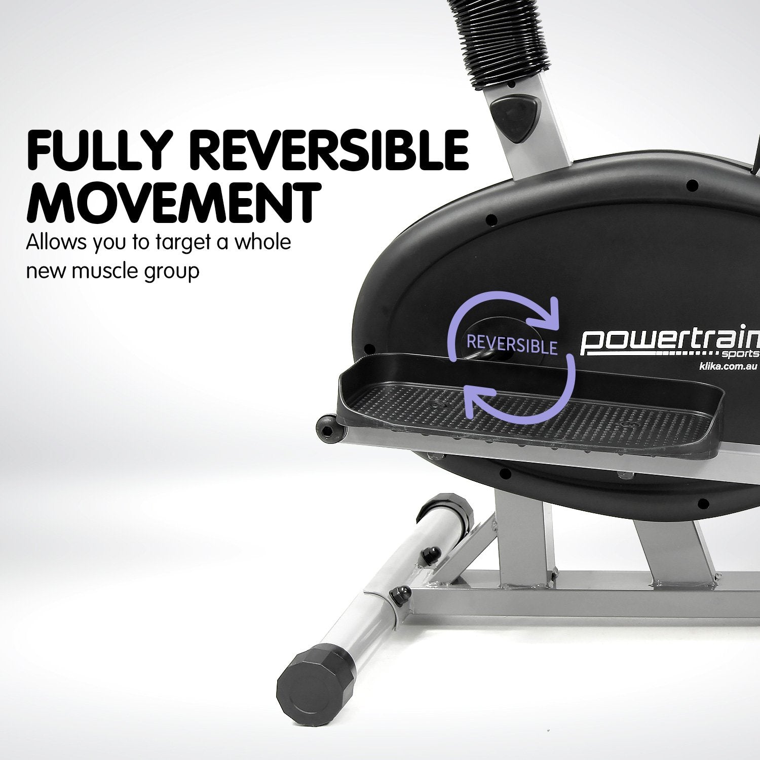 Powertrain 6-in-1 Elliptical Cross Trainer Bike – With Dumbbells, Twist Disc & Resistance Bands