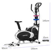 Powertrain 6-in-1 Elliptical Cross Trainer Bike – With Dumbbells, Twist Disc & Resistance Bands