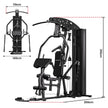 Powertrain Home Multi Gym 560 Full Body Training with 90kg Weight Stack Home Gym
