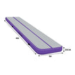 Powertrain Airtrack 20cm Thick 4m x 1m Inflatable Gymnastics Tumbling Mat Air Track - Purple