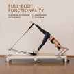 Powertrain Velora Beige Aluminium Foldable Pilates Board Reformer Multifunctional Core Exercise Set Ab Trainer Platform Extender Sitting Box Jumpboard And Footbar Full Body Home