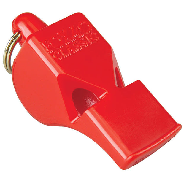Fox 40 Classic Whistle Safety Outdoor Camping Sports Referee Football - Red